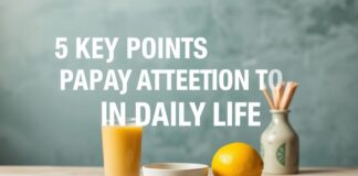 Günlük Yaşamda Dikkat Edilmesi Gereken 5 Ana Nokta 5 Key Points to Pay Attention to in Daily Life