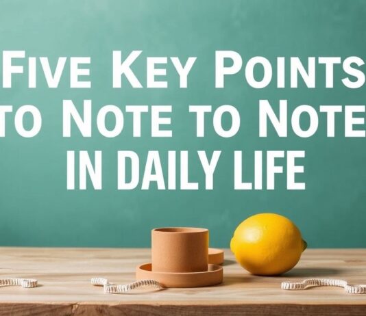 Günlük Yaşamda Dikkate Almanız Gereken 5 Anahtar Nokta Five Key Points to Note in Daily Life