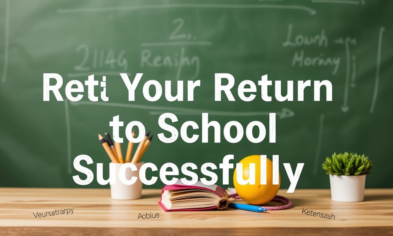 Eğitim ve Yaşam Tarzı: Okula Dönüşünüzü Başarıyla Planlayın