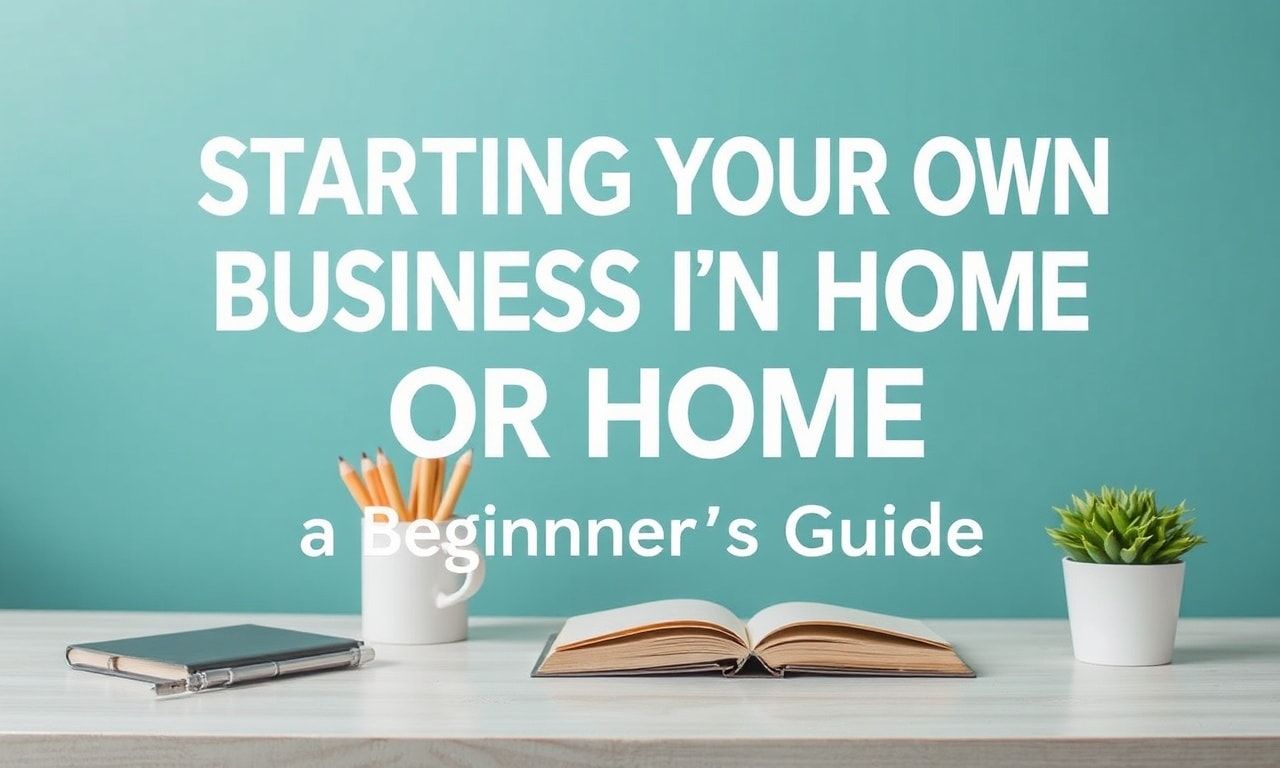 Evde Kendi İşinizi Başlatmak: Başlangıç İçin Rehber