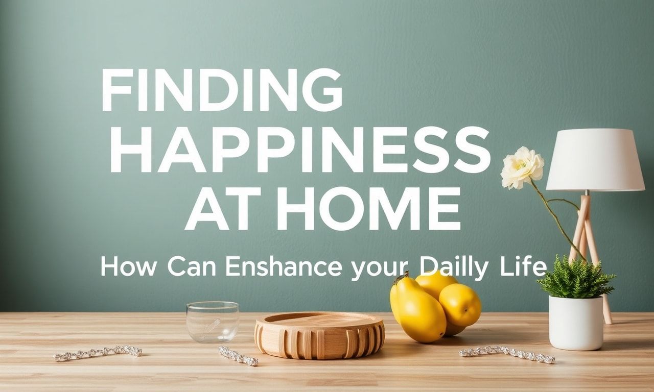 Evde Mutluluk Bulmak: Günlük Hayatınizi Nasıl Güzelleştirebilirsiniz