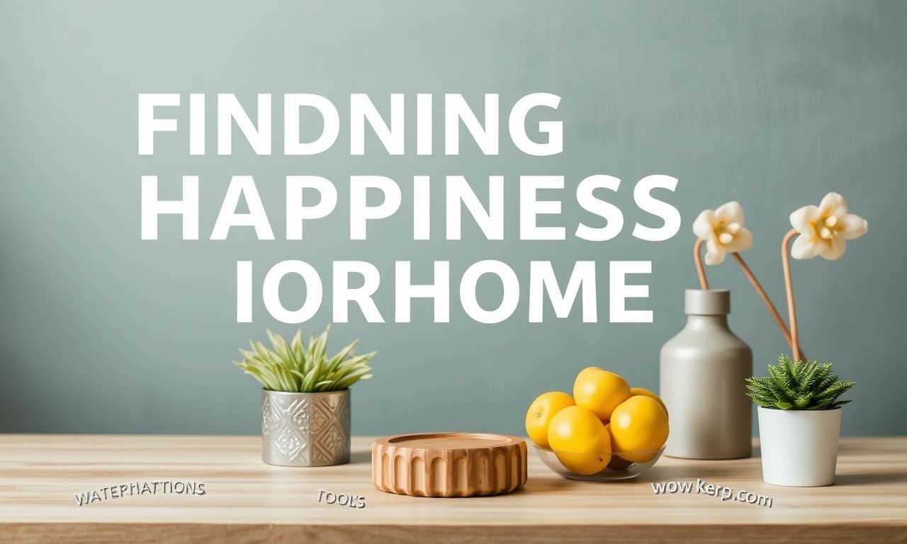 Evde Mutluluk Bulmak: Günlük Hayatta Kullanabileceğiniz Pratik Yöntemler