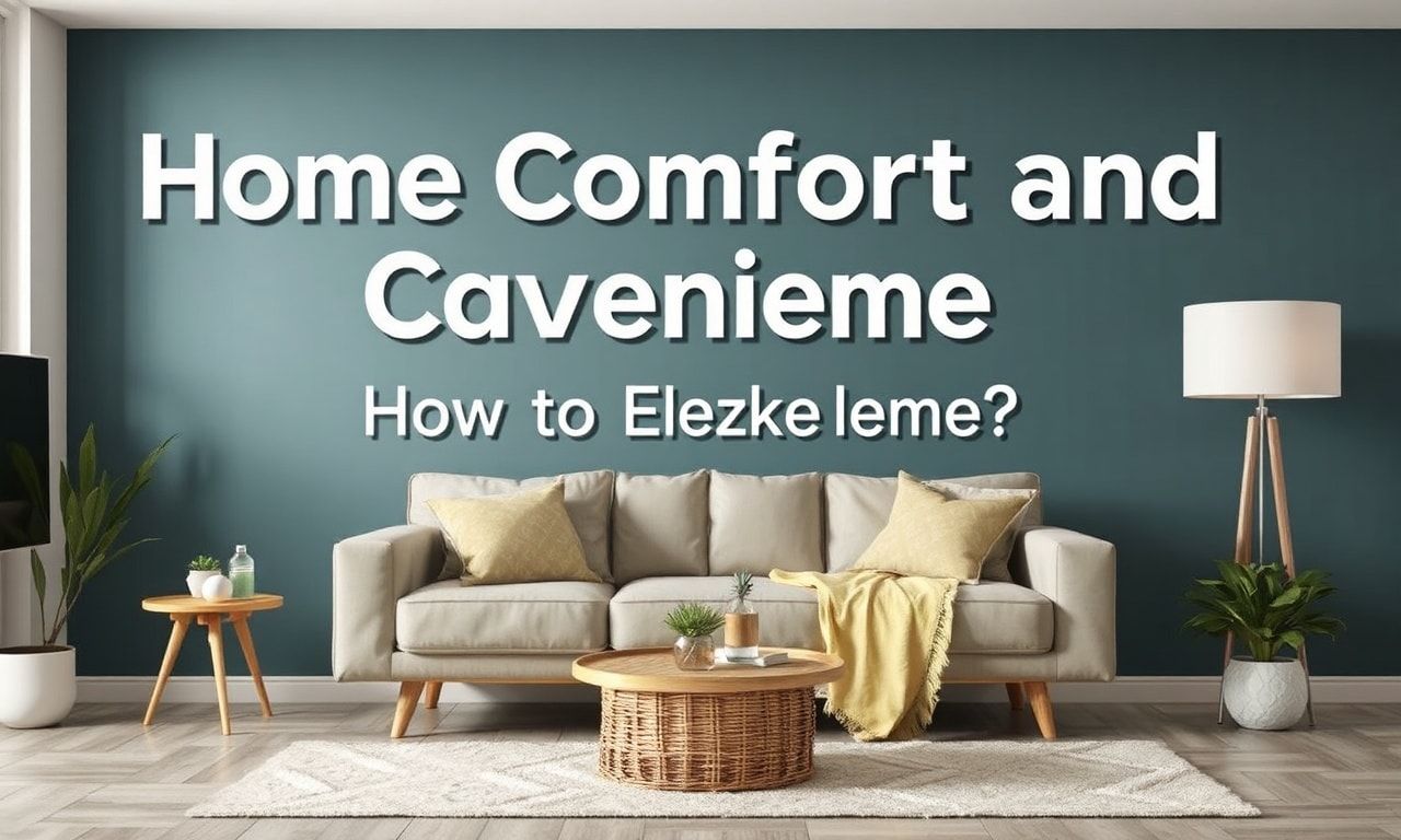 Evde Rahatlık ve Konfor: Günlük Hayatınızı Nasıl Yükseltebilirsiniz?