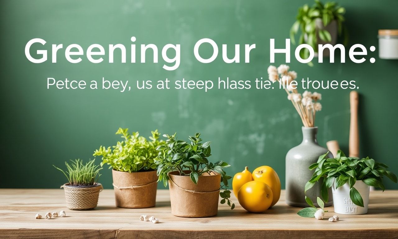 Evimizi Yeşilleştirmek: Sürdürülebilir Yaşam Tarzına Adım Adım