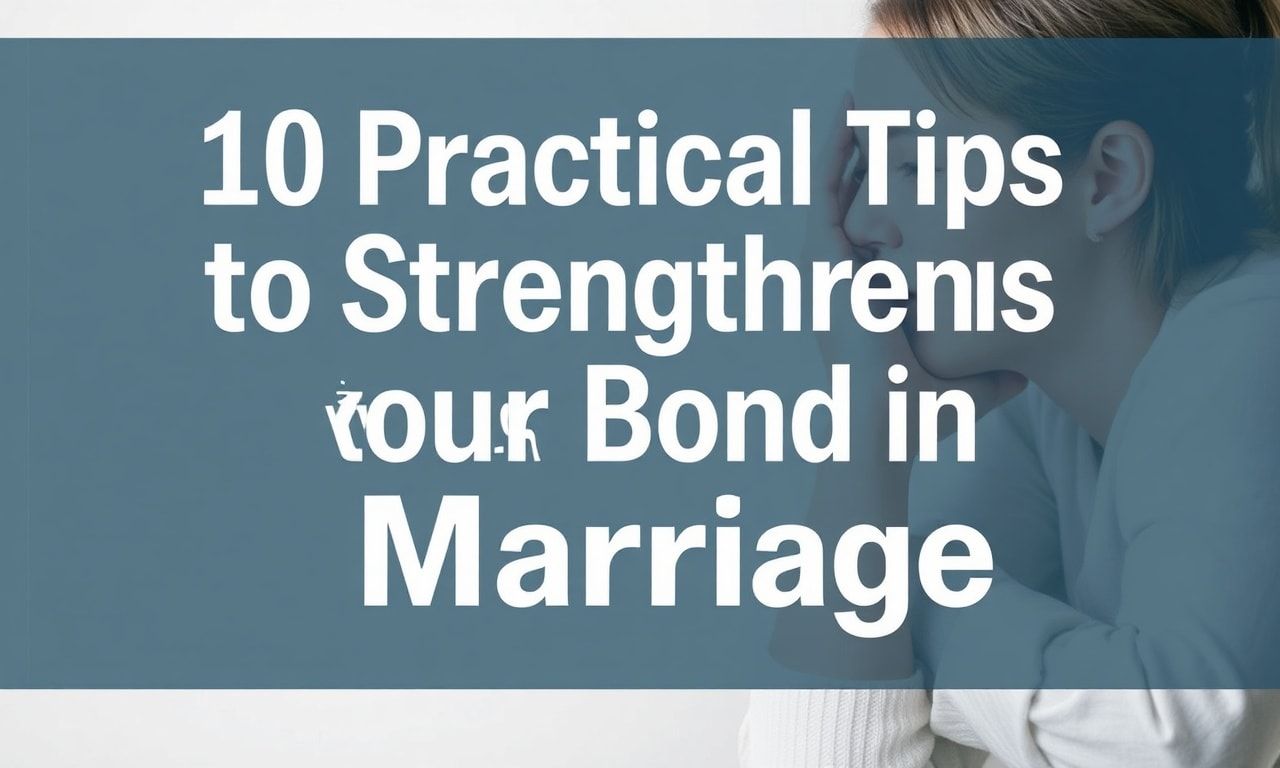 Evlilikte Bağlantıyı Güçlendirmek İçin 10 Pratik İpucu