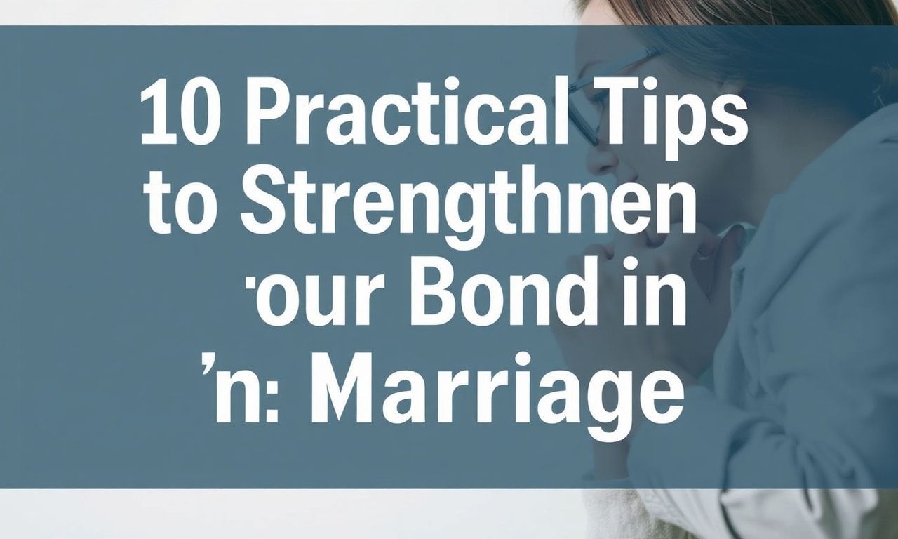 Evlilikte Bağlantıyı Güçlendirmek İçin 10 Pratik İpucu