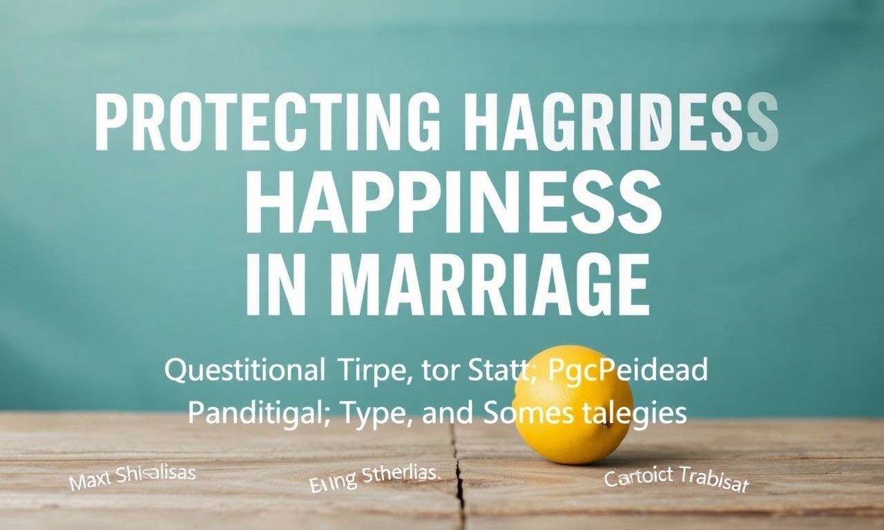 Evlilikte Mutluluğu Koruma: Pratik İpucları ve Stratejiler