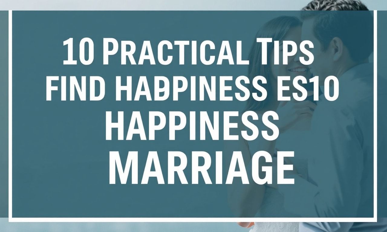Evlilikte Mutluluk Bulmak İçin 10 Pratik İpucu
