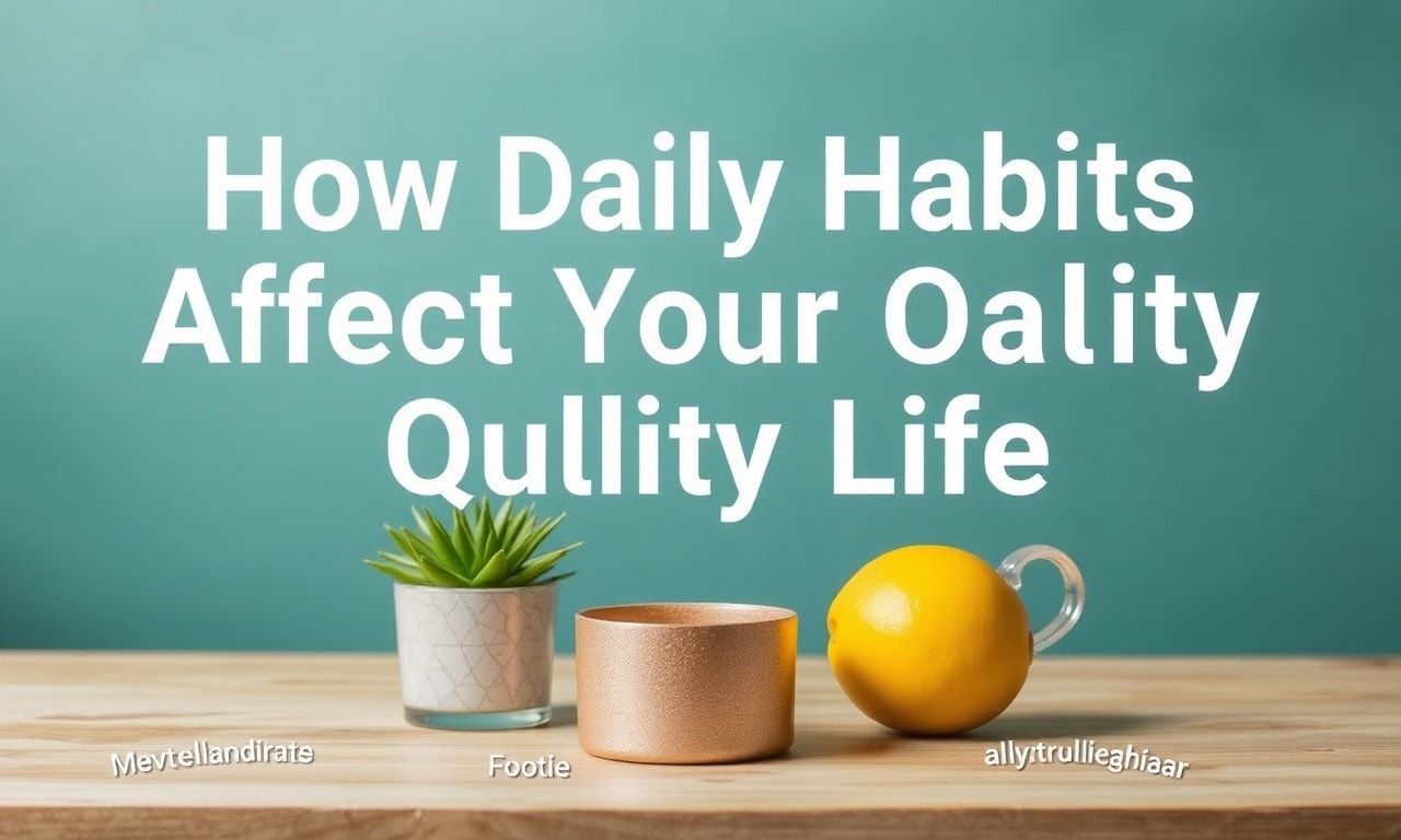 Günlük Alışkanlıkların Yaşam Kalitenize Nasıl Etki Eder