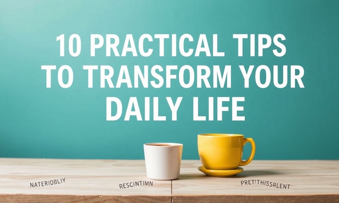 Günlük Hayatınızı Dönüştürmek için 10 Pratik İpuçları
