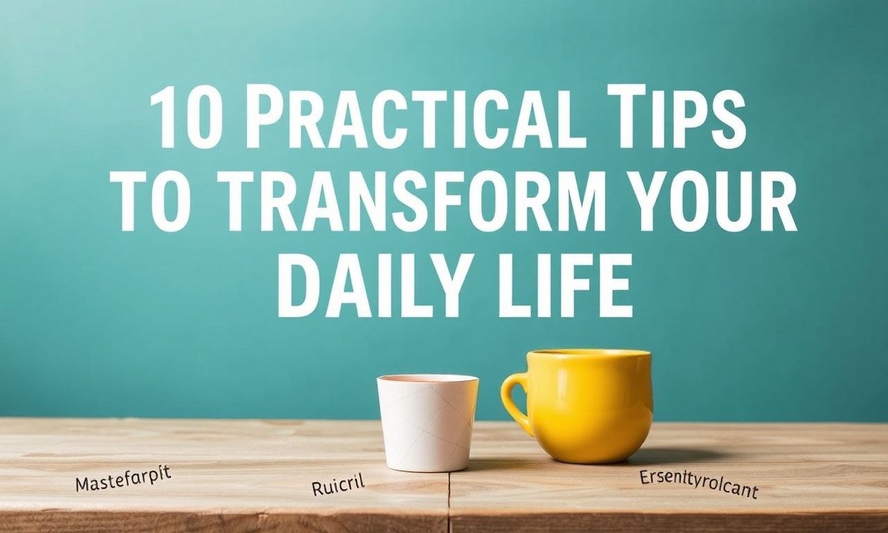 Günlük Hayatınızı Dönüştürmek için 10 Pratik İpuçları
