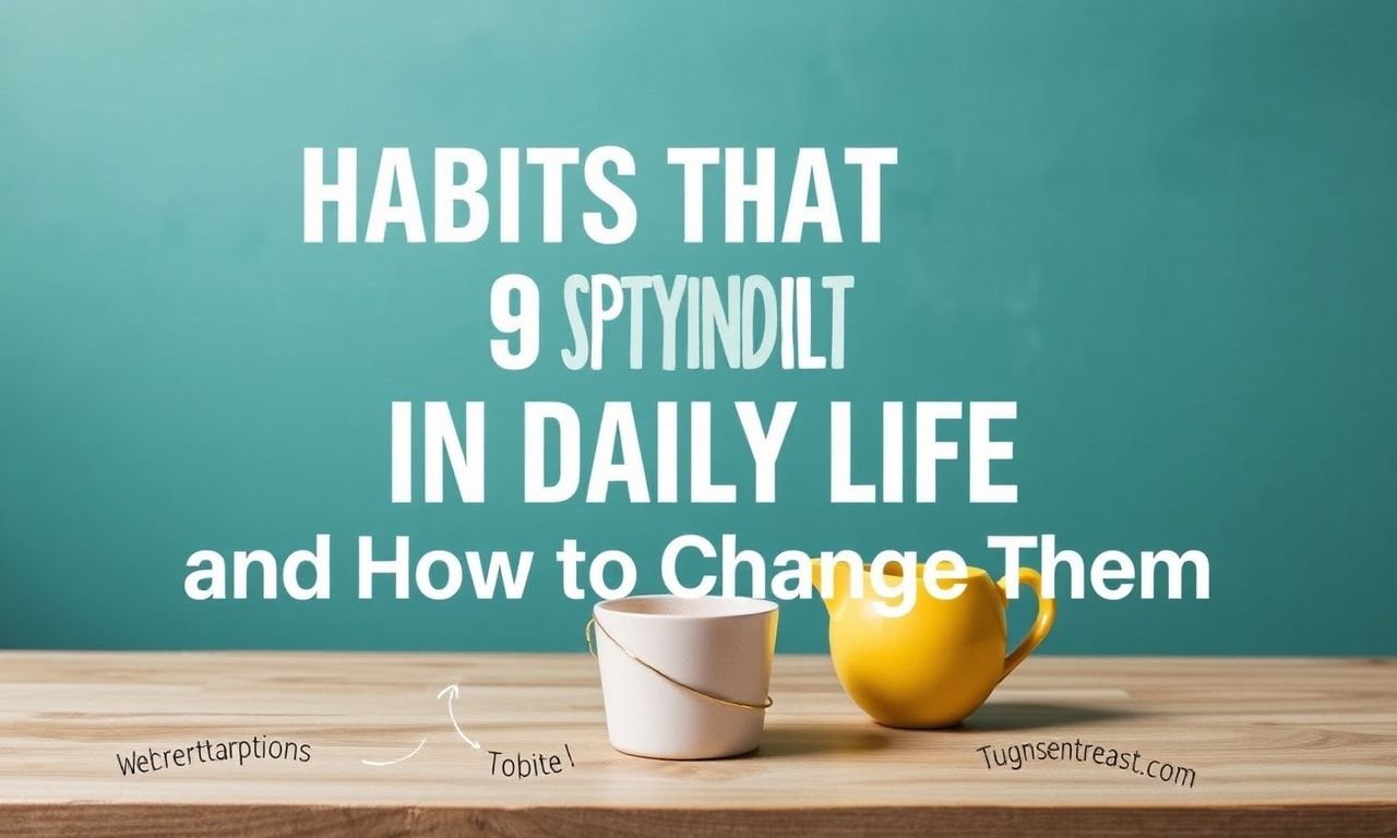 Günlük Yaşamda Dikkat Çeken 5 Alışkanlık ve Nasıl Değiştirebilirsiniz