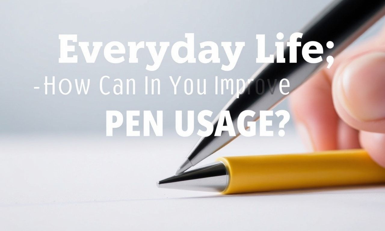 Günlük Yaşamda Dikkat Çeken Detaylar: Kalem Kullanımınızı Nasıl Geliştirebilirsiniz?