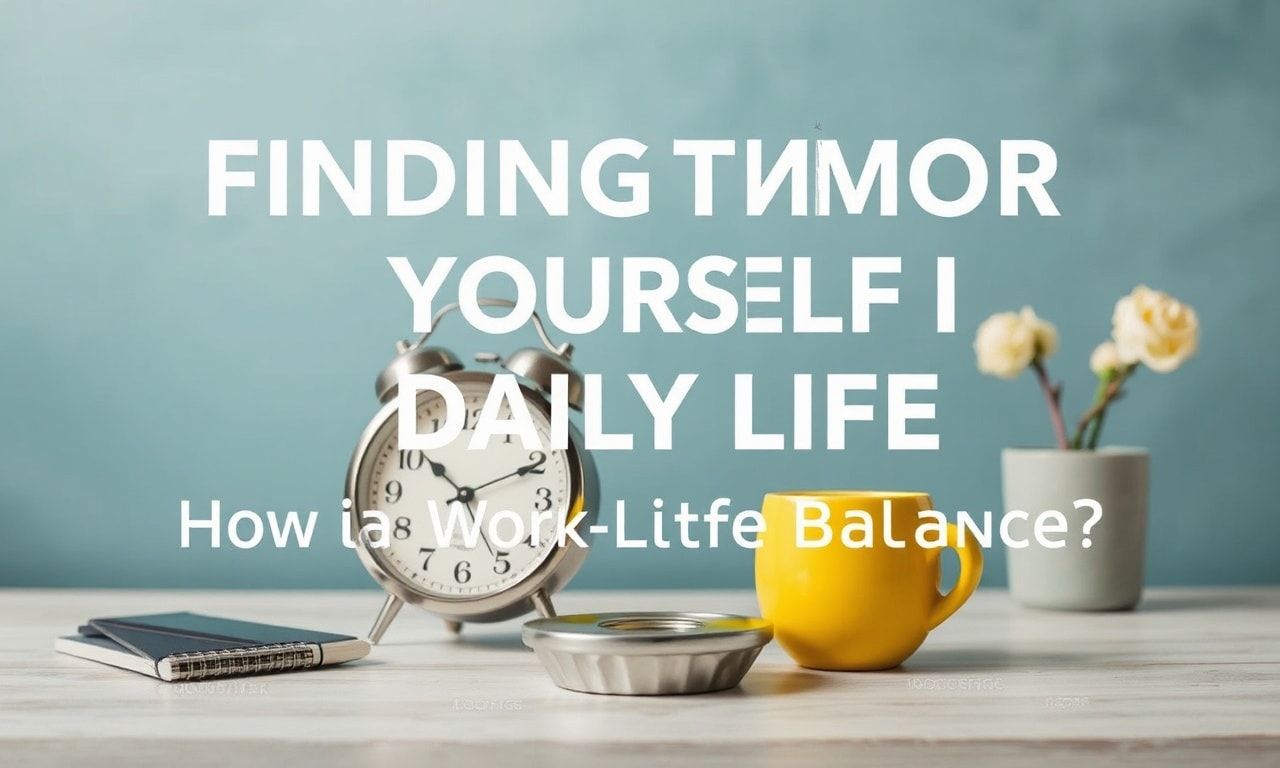 Günlük Yaşamda Kendi İçin Zaman Bulmak: İş ve Yaşam Dengesini Nasıl Sağlarız?