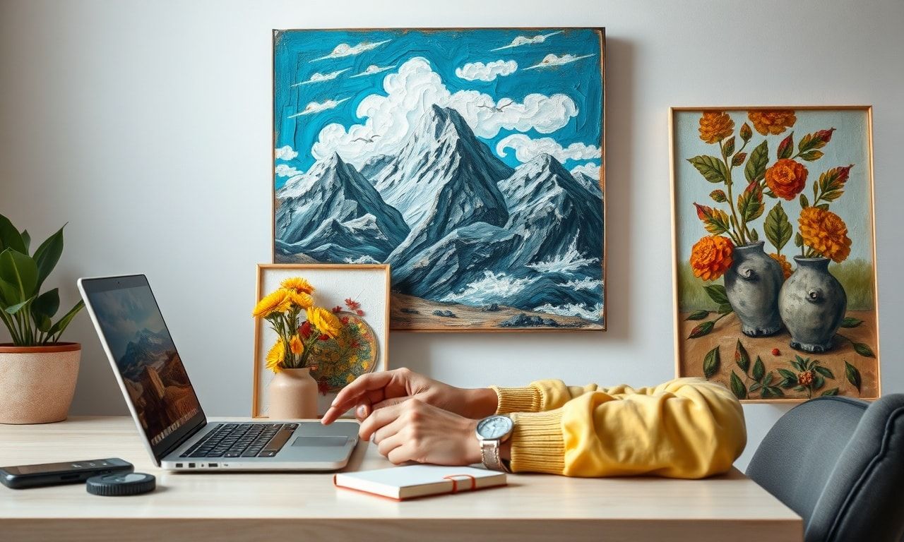 Günlük Yaşamda Teknoloji Kullanımı: Yağlı Boya Tablolarla Sanatsal Yaşam