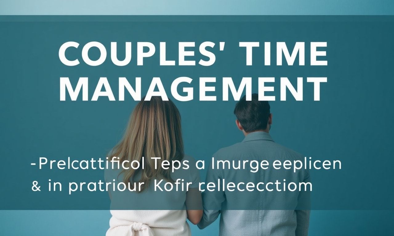 Çiftlerin Zaman Yönetimi: İlişkilerinizi Geliştirmek için Pratik İpuçları