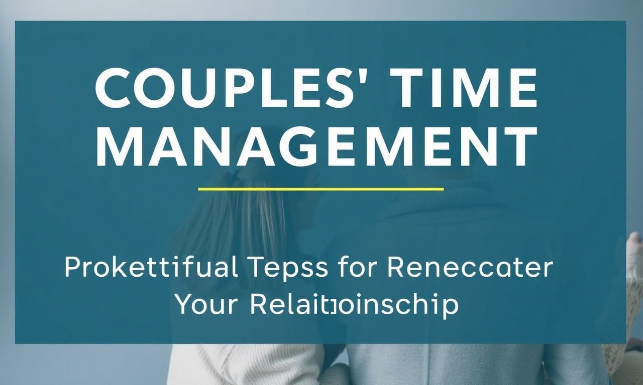 Çiftlerin Zaman Yönetimi: İlişkilerinizi Geliştirmek için Pratik İpuçları