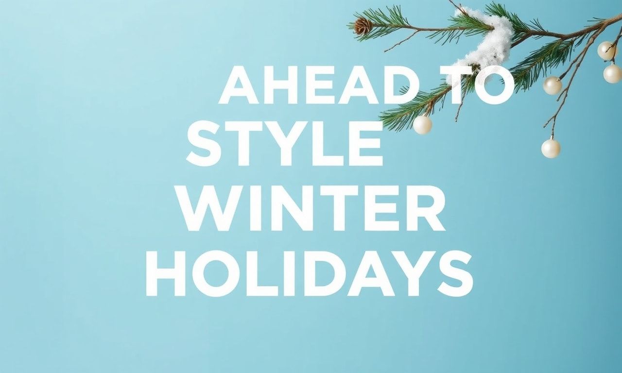 Kış Tatillerinin İçin Stilden Önce Gelişin