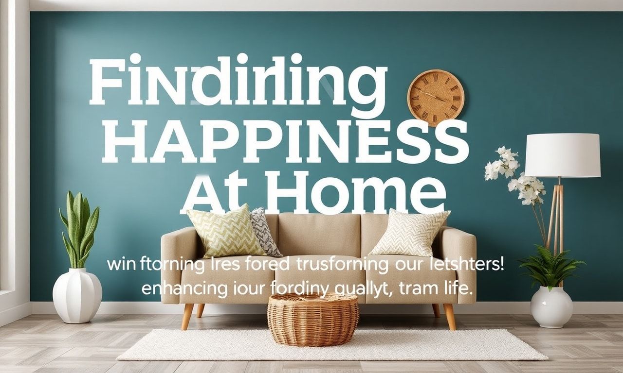 Mutluluğu Evde Bulmak: Evimizi Dönüştürmek ve Yaşam Kalitemizi Artırmak