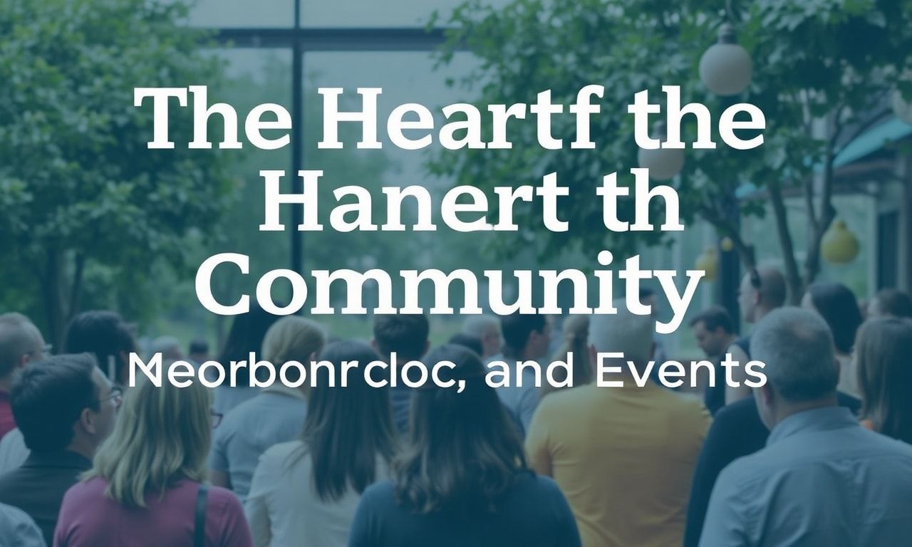 Toplumun Kalbi: Mahalle Toplantıları ve Toplum Etkinlikleri