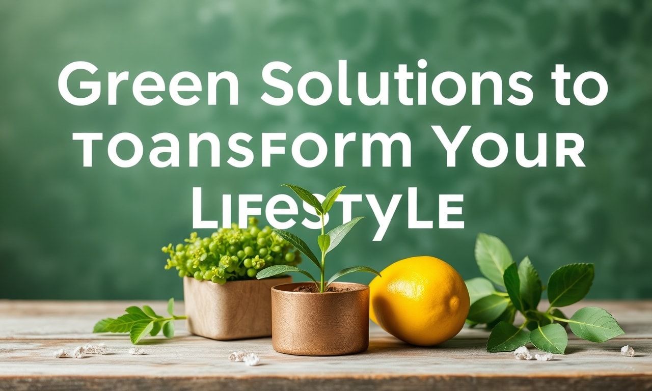 Yaşam Tarzınızı Dönüştürmek İçin Yeşil Çözümler